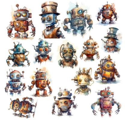 SSD - Robots Ephemera STANDARD cardstock