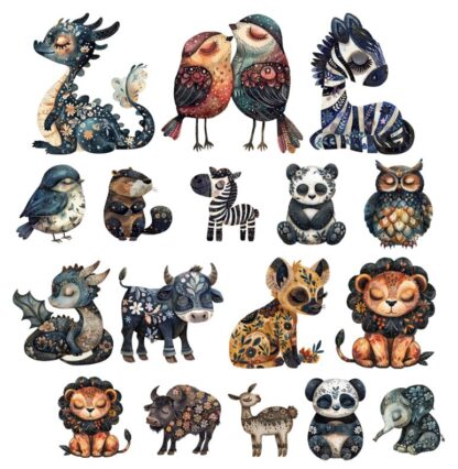 SSD - Whimsical Animals Ephemera STANDARD cardstock