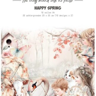 Dutch Doobadoo - Happy Spring Collage A4  473.005.075
