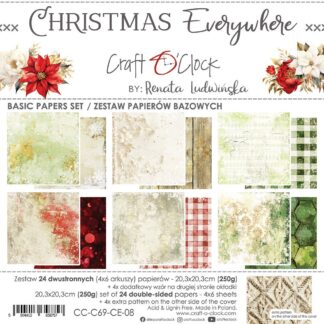 Craft O'Clock - Christmas Everywhere 8X8 BASIC Paper Set