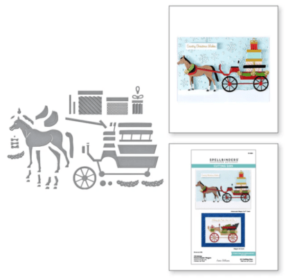 Spellbinders - Christmas Horse-Drawn Wagon