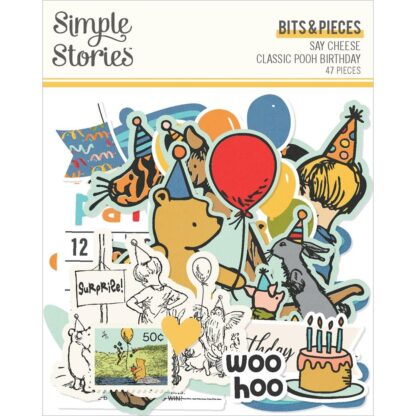 Simple Stories- Say Cheese Classic Pooh Birthday Bits & Pieces