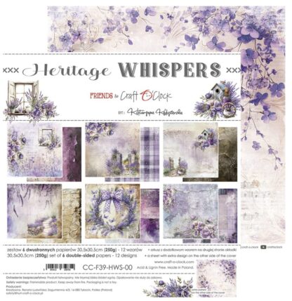 Craft O'Clock - Heritage Whispers - 12X12 collection pack