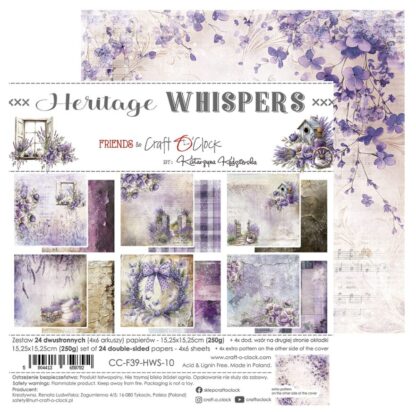 Craft O'Clock - Heritage Whispers - 6X6 paper pad