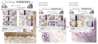 Craft O'Clock - Heritage Whispers - 8X8 Mix Medium Paper Set