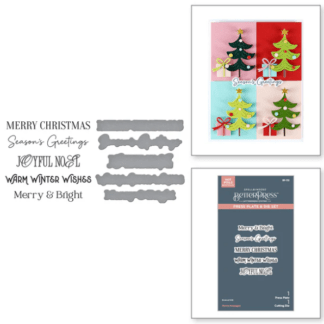Spellbinders - Merry Messages Press Plate & Die Set