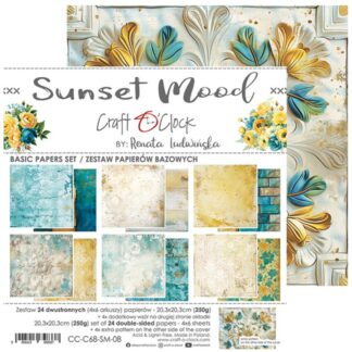 Craft O'Clock - Sunset Mood 8X8 BASIC Paper Set