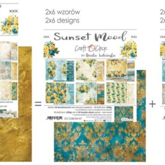 Craft O'Clock - Sunset Mood 8X8 MIX Paper Set