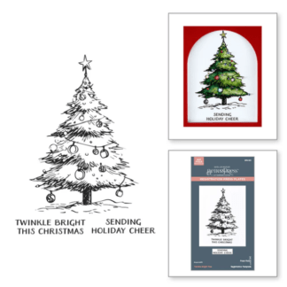 Spellbinders - Twinkle Bright Tree Registration BetterPress Plate