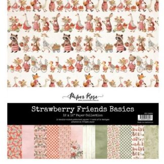 Paper Rose - Strawberry Friends Basic - 12X12 Paper Collection