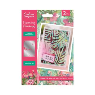 Crafter's Companion - Flamazing Flamingos - Die - Tropical Background