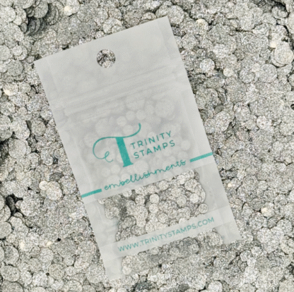 Trinity Stamps - Embellishments - Silver Sparkle Spots