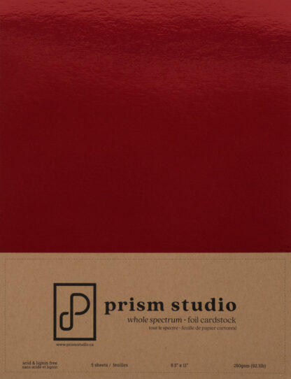 Prism Studio - Glitter Cardstock - Ruby 8 1/2 X 11