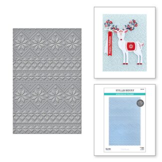 Spellbinders - Embossing folder - Ski Lodge