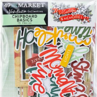 49 & Market - Mistletoe & Memories - Chipboard Words
