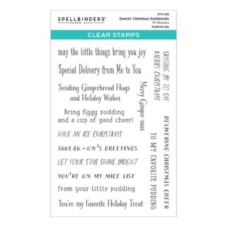 Spellbinders - Stamps - Dancin'Christmas Sentiments