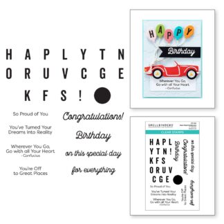Spellbinders - Stamps - Open Road Sentiments