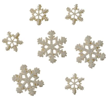 Buttons Galore - Flatbackz - Sparkling Snow