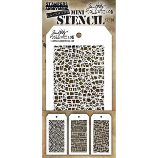 Tim Holtz - Mini layering Stencil Set - Set #28