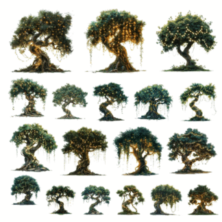 SSD - Forest Fairy Tales - Trees Ephemera  - STANDARD