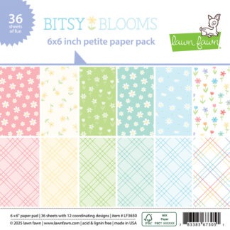 Lawn Fawn - Bitsy Blooms - 6x6 Paper pad