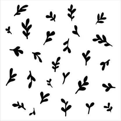 TCW - 6X6 Stencil - Barberry Buds
